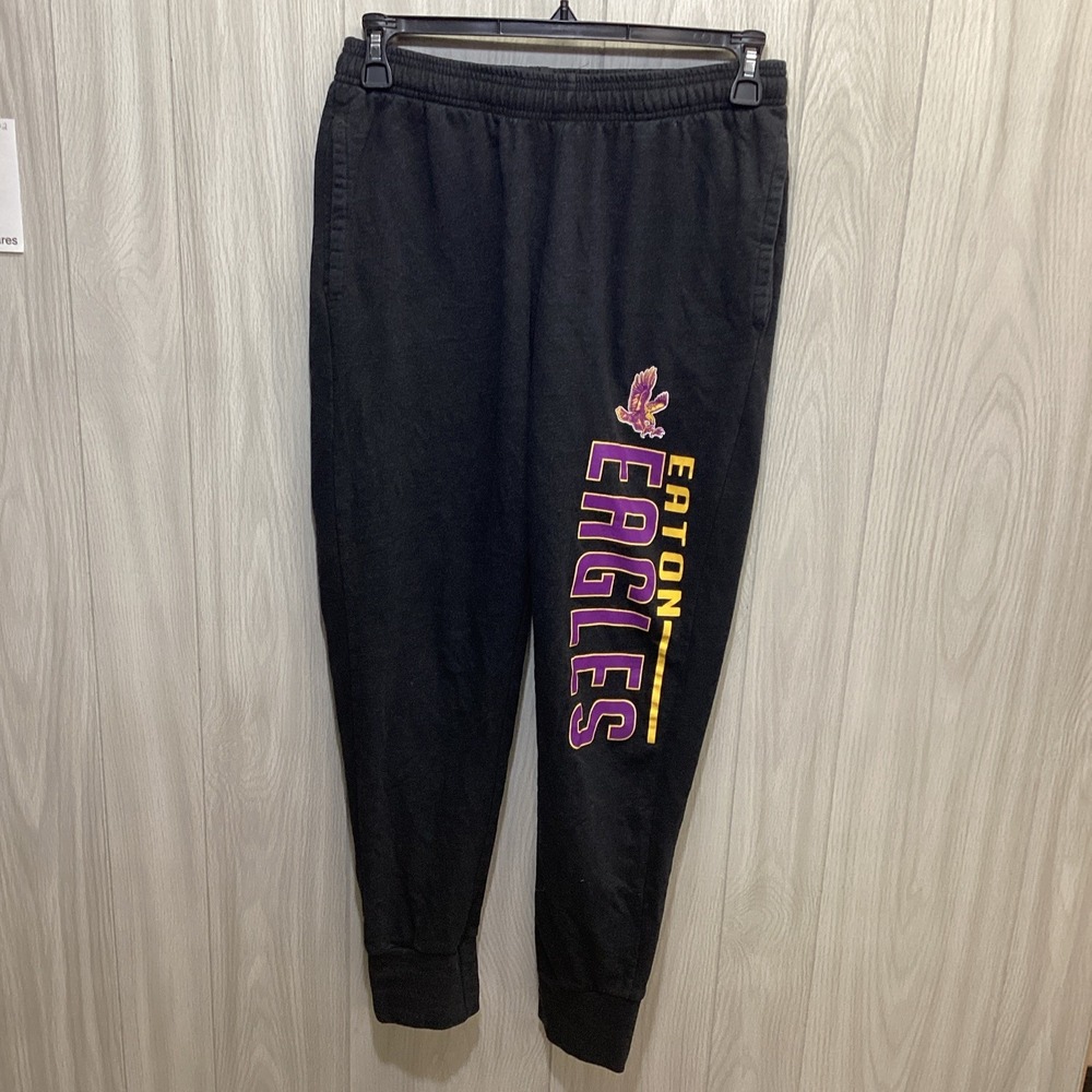 PEL ATHLETIC Women's (Size M) Elastic Waist Tapered Sweatpants Eaton Eagles‎